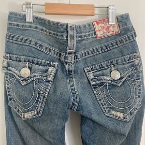 True Religion low waist flare jeans